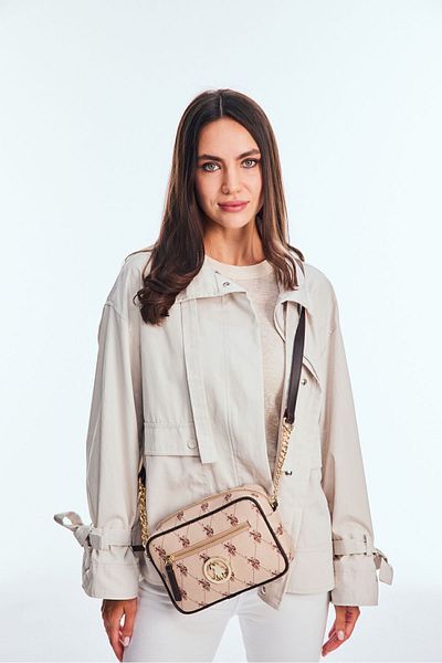 U.S. Polo Assn. Béžovo-hnědá dámská crossbody kabelka - Us8704 Online Exclusive