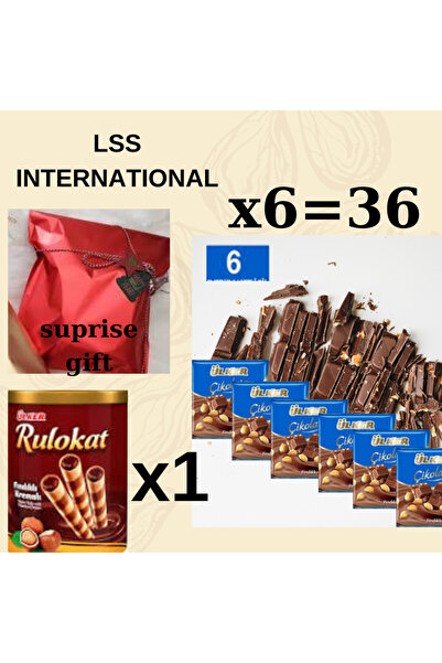 Ülker 36 قطعة من 60 جرامًا و1 لفة من 170 جرامًا مع هدية مفاجئة