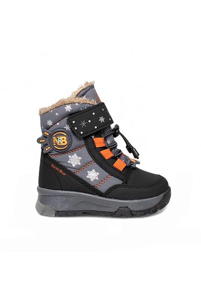BYŞ Moda Durable, Waterproof, Orthopedic Velcro Lighted Children's Snow Boots