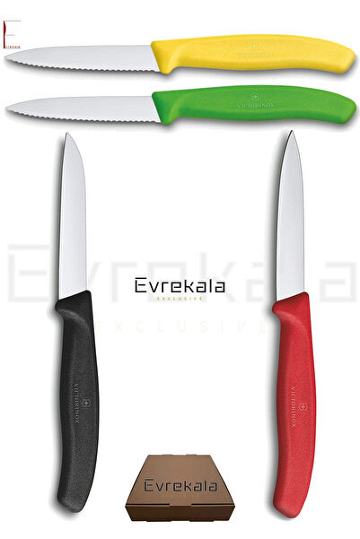 Victorinox Evrekala Renkli Bıçak Seti VICTORINOX Tam Soyma-Kesme Bıçak Seti Ö...