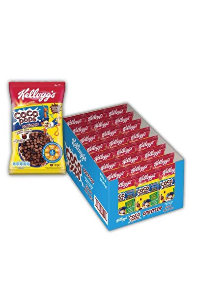 Kellogg's Coco Pops Çokotop Kakaolu Buğday Ve Mısır Gevreği 40 G X24 Adet, 7 Vitamin Ve Demir Içerir