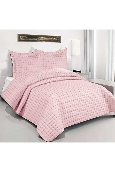 MORRİVAL Double Person Quilted Star Bed Cover 250X250