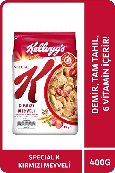 Kellogg's Special K Kırmızı Meyveli Kahvaltılık Tam Buğday Ve Pirinç Gevreği 400 Gr,tam Tahıllı
