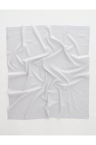 Kayra Pamuklu K Logo Eşarp Açık Gri