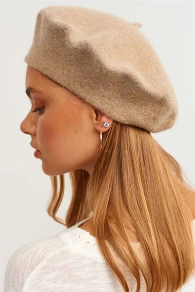 Mathilda Aksesuar French Painter Austrian Wool Felt Beret