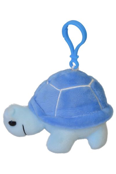SELAY TOYS Blue Plush Sleeping Turtle - Keychain 1534