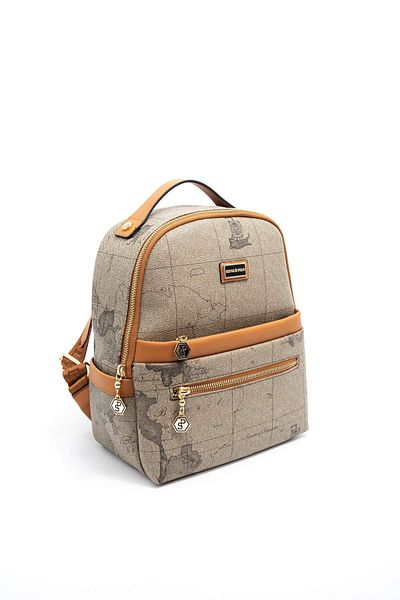 Silver Polo Γυναικείο σακίδιο πλάτης Khaki - A.Taba SP1061