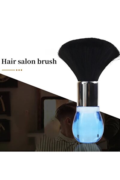 gaman Barber Brush, Professional Soft Blue Barber Hair Cutting Neck Dust-Bristle-Release Brush