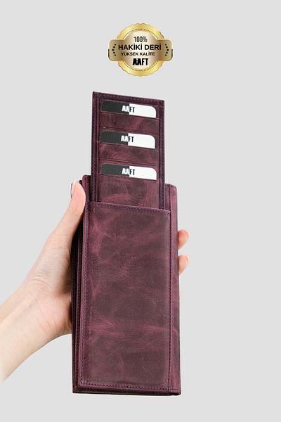 MFT Leather Design Πορτφόλιο Lilyum 7286 από γνήσιο δέρμα Unisex με θήκη τηλεφώνου