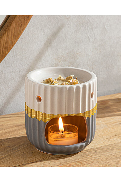 English Home Leila Buhurdanlık 9x9x9,7 Cm Gri