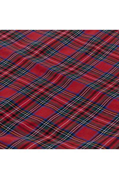 Bimotif New Year's Red Plaid Runner 40X140 cm