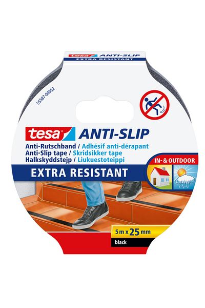 Tesa Black Tape Stair Anti-Slip - 5X25 55587-00012