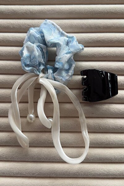 TAKIŞTIR Închizătoare cu perle de culoare albastră