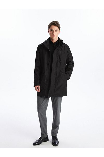 LC Waikiki Lcw Standard Fit Hooded Men's Coat