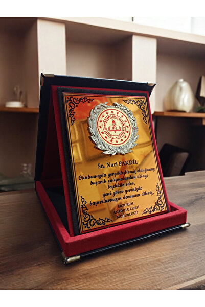 TUNA REKLAM SİYAH DERİ KUTULU PLAKET