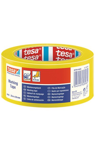 Tesa Yellow Caution Tape - Bookmark, 33X50, 60760-00095-15