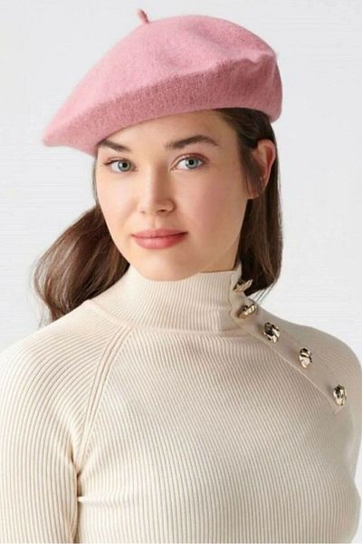 Mathilda Aksesuar French Painter Austrian Wool Felt Beret