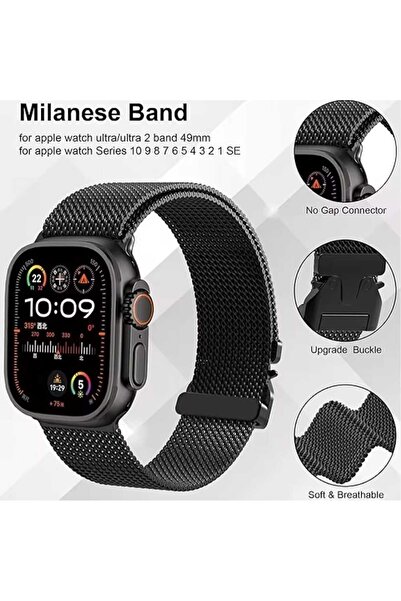 Asfal Apple Watch 3/4/5/6/7/8/9/10/se/ultra/ultra2 44mm/45mm/46mm/49mm Uyumlu...