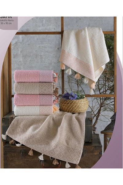 Nurpak Σετ 3 πετσετών Sapphire Tassel 50x90