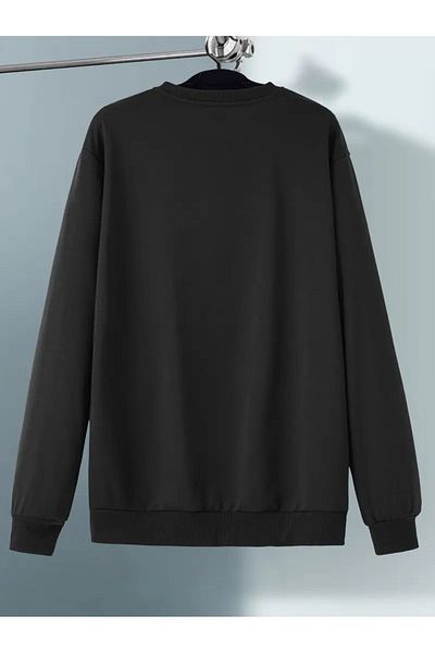 Sezon tekstil Unisex Never Give Up Άνετο φούτερ με στάμπα με λαιμόκοψη