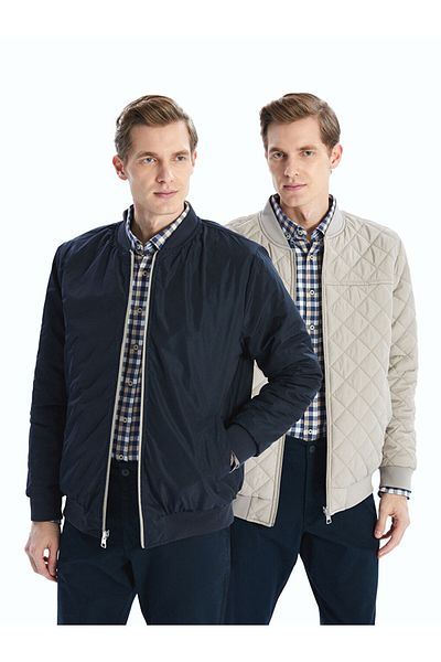 LC Waikiki Ανδρικό παλτό LCW Standard Mold College Collar