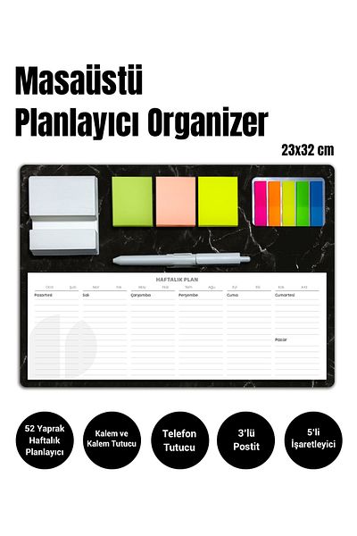 Copyrite Комплект органайзери за настолен планер |23x32 см| Функционален, стилен настолен планер