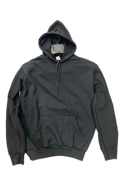 Uzay Ayakkabı Unisex Plain Plain Black Hooded Sweatshirt