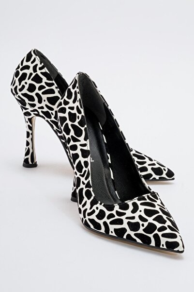 Ccway حذاء نسائي بكعب ستيليتو بنمط الحمار الوحشي