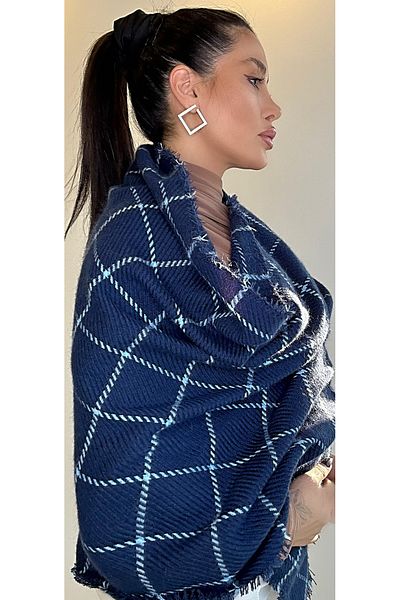asalya Wool Knitwear Winter Shoulder Shawl