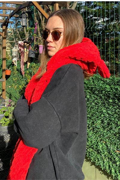TULEK Balaklava Red Soft Beanie