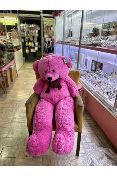 peluş Pink Cute Bear with Cap 140cm