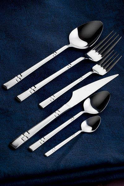 ACAR Lara 72 Piece Silver Fork Spoon Knife Set