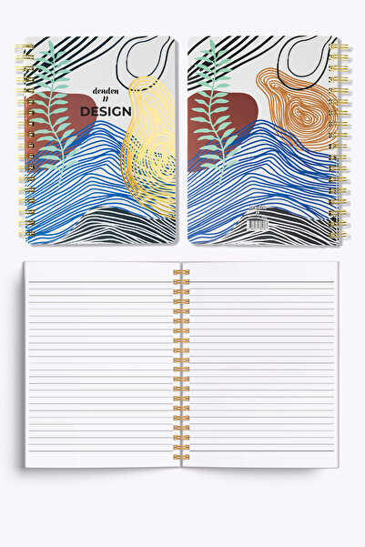 denden Redactar White Spiral Notebook, 17X24 cm