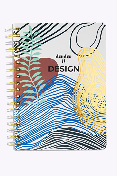 denden Redactar White Spiral Notebook, 17X24 cm