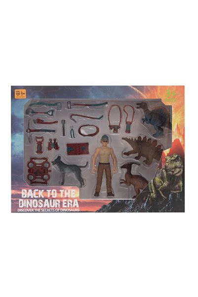 MEGA ERKEK FİGÜRLÜ DİNOZOR SET