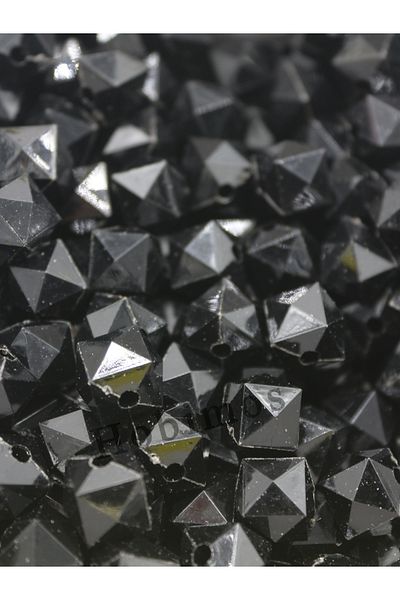 Hobimos 500Pcs 12 mm Black Acrylic Cube Bag Jewelry Beads