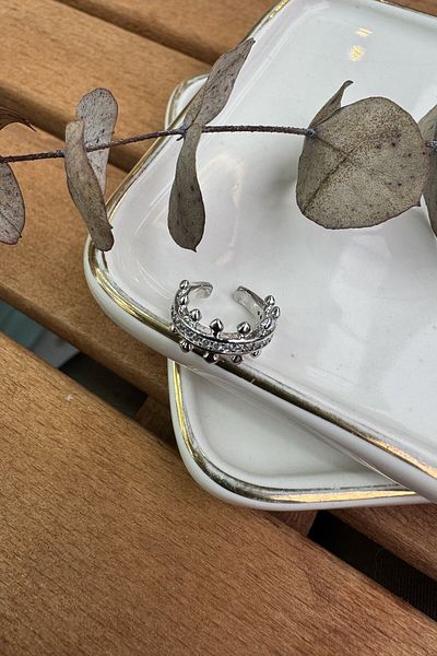 My Joyas Design Silver Color Minimal Design Nail Model Cartilage Earrings