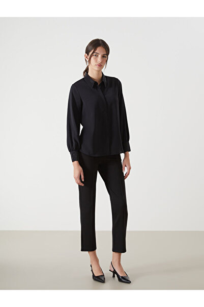 LC Waikiki Black Stone Detailed Aerobin Women's Shirt