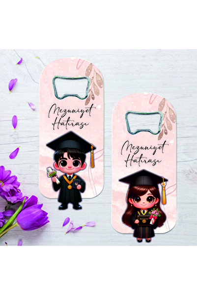 Ege ajans 10 adet kabartma figürlü mezuniyet açacak magnet