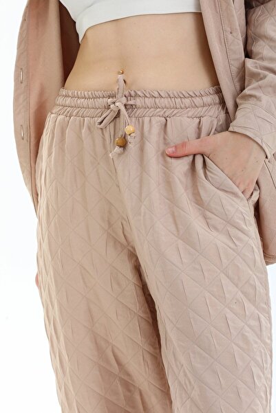 Reji Baggy Model Diamond Patterned Trousers