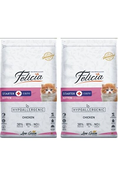 Felicia Yavru Kedi Tavuklu Az Tahıllı Hypoallergenic Kedi Maması 2 Kg. X 2 Adet