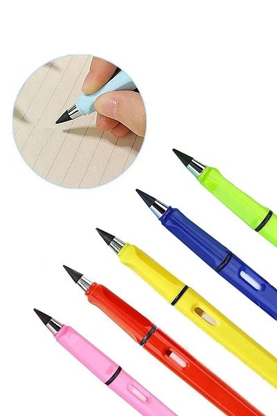 NaSaDAN مجموعة أقلام رسم أبدية مكونة من 6 أقلام رصاص لا نهاية لها (ألوان متنوعة)