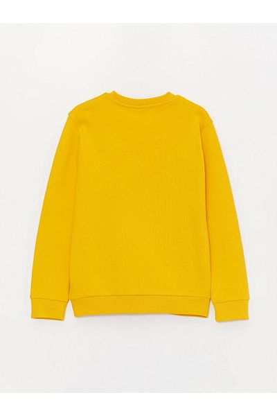 LC Waikiki Μακρυμάνικο μπλουζάκι για αγόρια LCW Kids Orange Crew με στάμπα