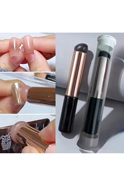 Ax Axentia Silikon Yıkanabilir Kutulu Nail Art Stamper French Parmak Tırnak S...