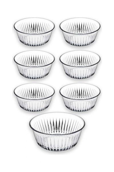 Paşabahçe Freesia 7 Piece Salad Bowl Serving and Presentation Set -950068