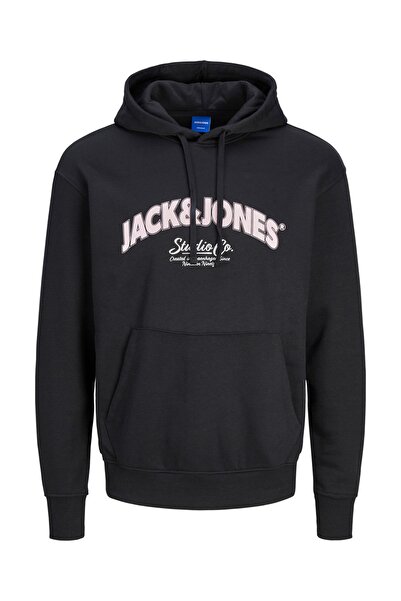 Jack & Jones Jorbronx Arch Big Sweat Hood Ub pentru bărbați 12267584   Negru