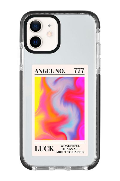 shoptocase حافظة هاتف LUCK Manifest باللون الأسود مع حماية للحواف متوافقة مع هاتف iPhone 11،