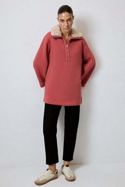 Touché Privé COLLAR PURPLE SWEATSHIRT
