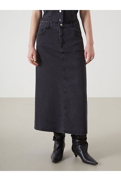 LC Waikiki Fusta de jeans pentru femei Natuvera Standard Fit