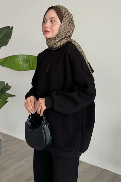 InStyle Raster Zippered Black Double Set